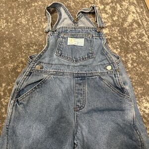 Vintage 80s Baby Guess Blue Denim Jean Overalls Kids Size 3T Toddler US Made